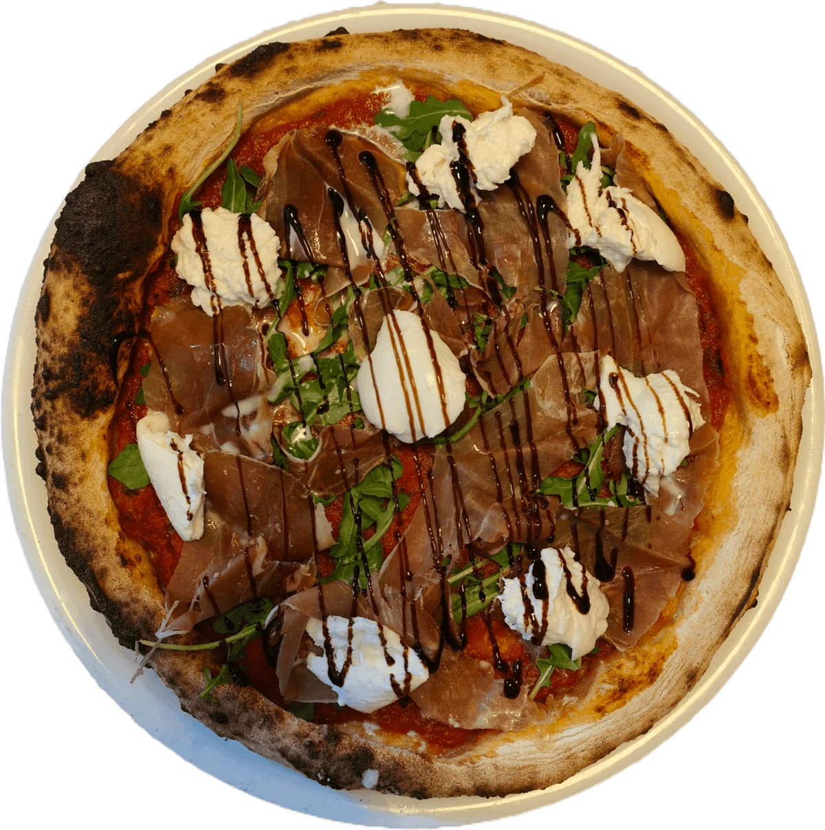Pizza artisanale Régine, farine moulue sur place